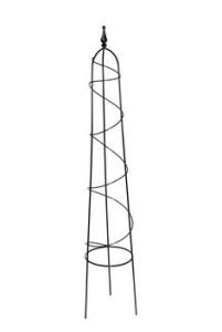 ogrodowy obelisk ze spiralą